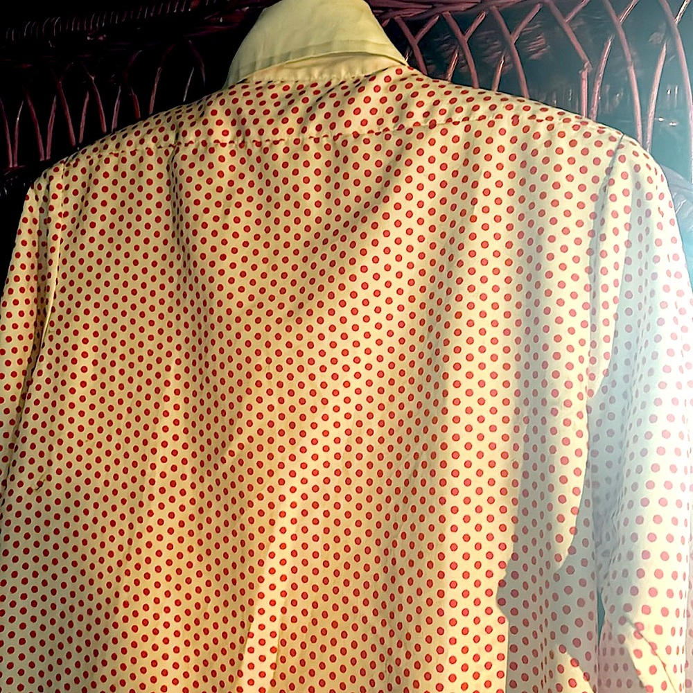 🔴Ruffled Tuxedo Dress🔴a floor length, show stopping sea of tiny red polka dots 🔴 - Picture 5 of 8